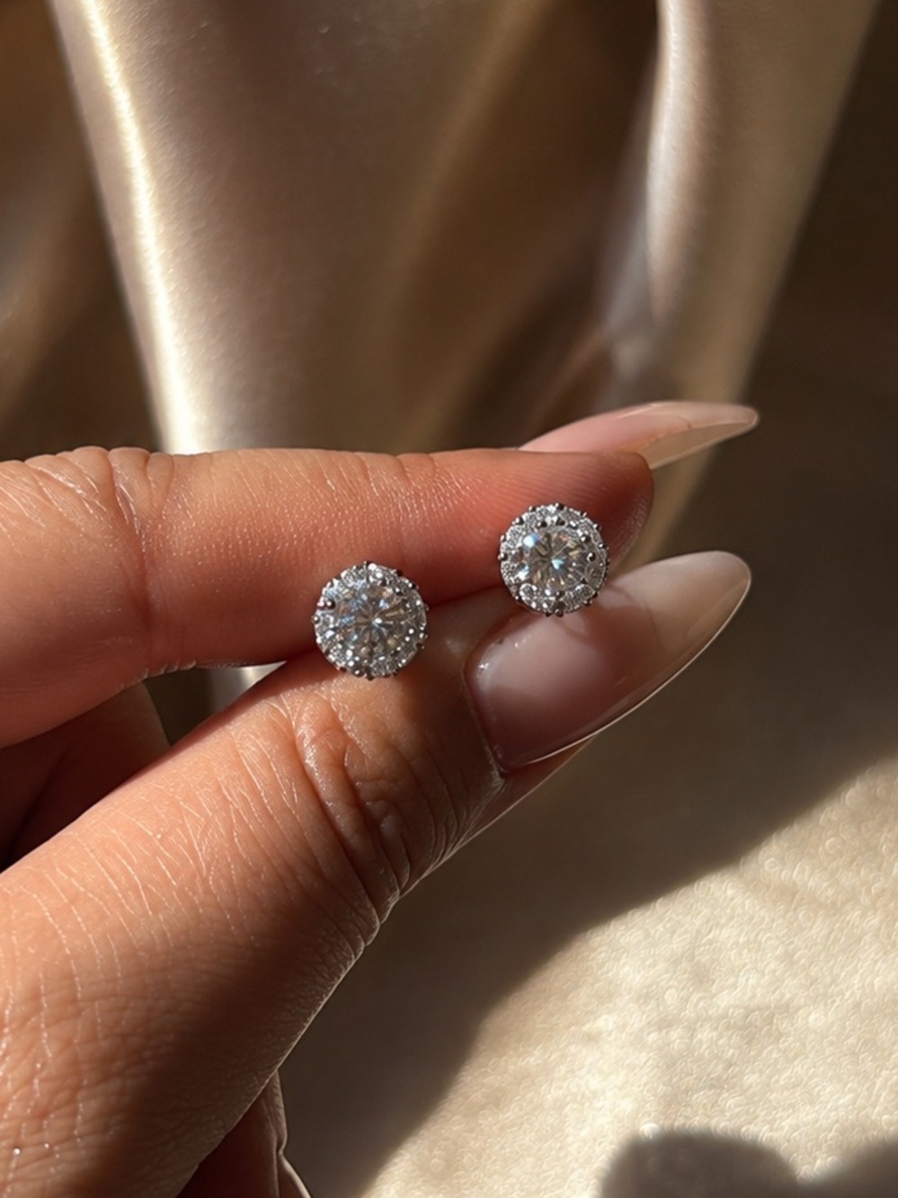 Moissanite Stud Earrings